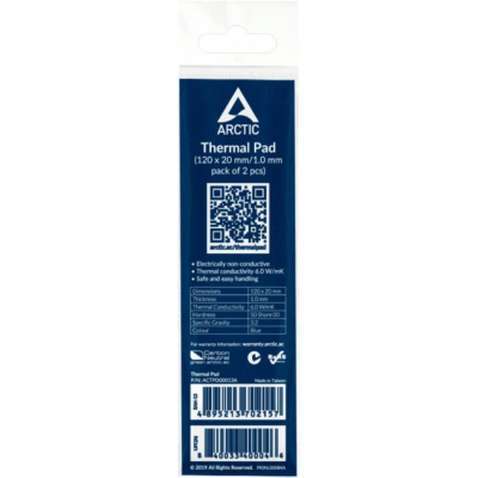 Термопрокладка Arctic Thermal pad 120x20mm t 1.0mm 2pcs (ACTPD00013A)