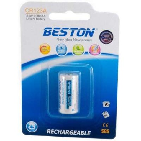 Акумулятор Beston CR123A (16340) 600mAh Lithium (AAB1844)