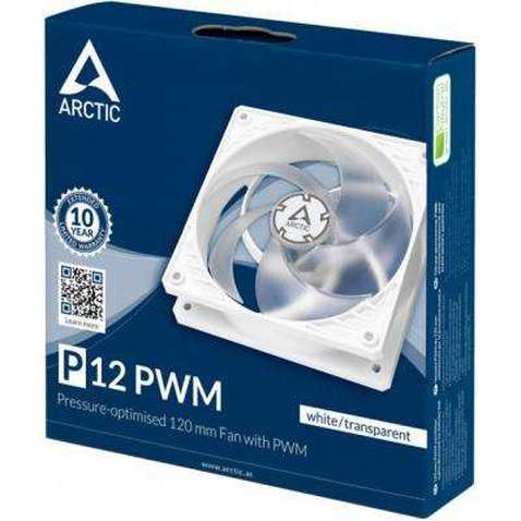 Кулер до корпусу Arctic P12 PWM White/Transparent (ACFAN00131A)