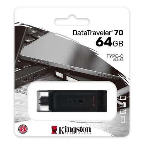 USB флеш накопичувач Kingston 64GB DataTraveler 70 USB 3.2 / Type-C (DT70/64GB)