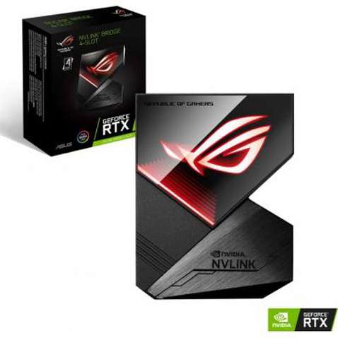 Міст для відеокарт ASUS GeForce RTX NVLink Bridge SLI ROG-NVLINK-4 Aura Sync RGB (ROG-NVLINK-4)