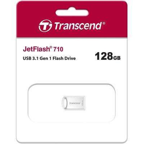 USB флеш накопичувач Transcend 128GB JetFlash 710 Silver USB 3.0 (TS128GJF710S)