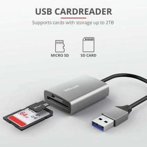 Зчитувач флеш-карт Trust Dalyx Fast USB 3.2 Card reader (24135)