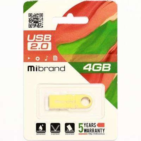 USB флеш накопичувач Mibrand 4GB Puma Gold USB 2.0 (MI2.0/PU4U1G)