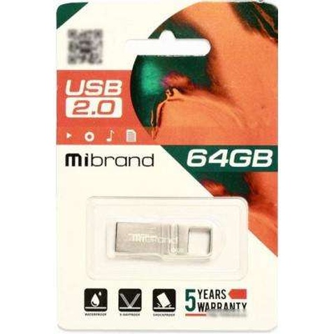 USB флеш накопичувач Mibrand 8GB Shark Silver USB 2.0 (MI2.0/SH8U4S)