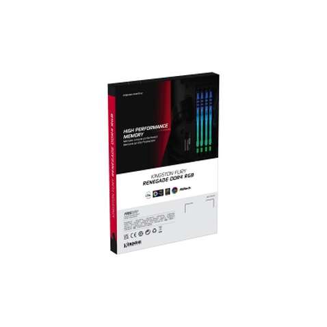 Модуль пам'яті для комп'ютера DDR4 32GB (2x16GB) 3200 MHz Fury Renegade RGB Kingston Fury (ex.HyperX) (KF432C16RB1AK2/32)