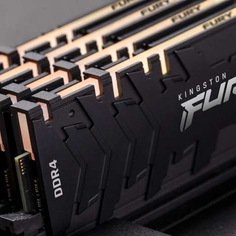 Модуль пам'яті для комп'ютера DDR4 32GB (2x16GB) 3200 MHz Fury Renegade RGB Kingston Fury (ex.HyperX) (KF432C16RB1AK2/32)