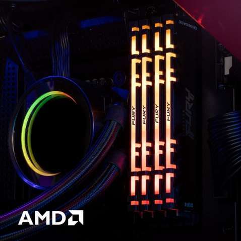 Модуль пам'яті для комп'ютера DDR4 32GB (2x16GB) 3200 MHz Fury Renegade RGB Kingston Fury (ex.HyperX) (KF432C16RB1AK2/32)