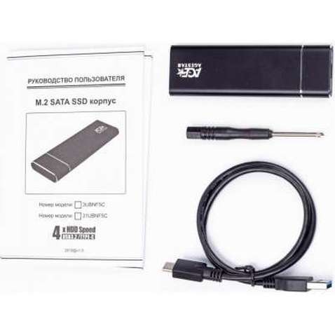 Кишеня зовнішня AgeStar M2 NGFF black (3UBNF5C (Black))
