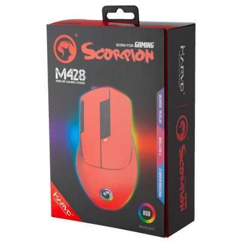 Мишка Marvo M428 RGB-LED USB Red (M428 Red)