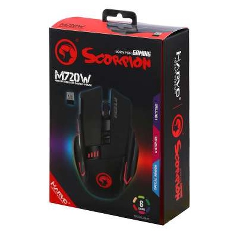 Мишка Marvo M720W 6colors-LED Black (M720W)