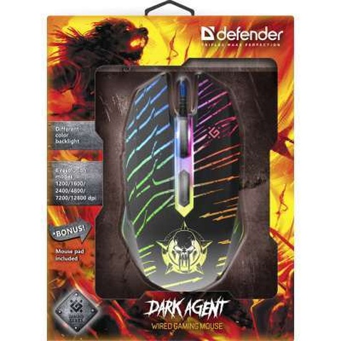 Мишка Defender Dark Agent GM-590L USB Black (52590)
