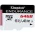 Карта пам'яті Kingston 64GB microSDXC class 10 UHS-I U1 A1 High Endurance (SDCE/64GB)