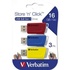 USB флеш накопичувач Verbatim 3x16GB Store 'n' Click Red/Blue/Yellow USB 3.2 (49306)