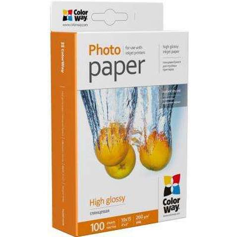 Папір ColorWay 10x15 (ПГ260-100) (PG2601004R)