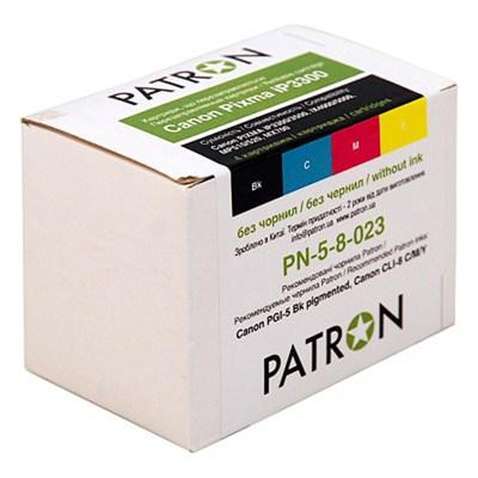 Комплект перезаправних картриджів Patron CANON PIXMA iP3300 (4 шт) (PN-5-8-023)