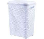 Кошик для білизни  VIOLET HOUSE 0726 Роттанг WHITE 55 л