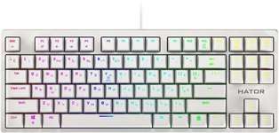 Клавіатура Hator Rockfall Evo TKL Optical ENG/UKR/RUS (HTK-631) White USB