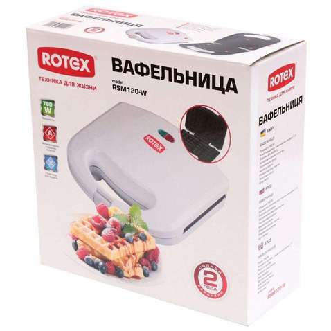 Вафельниця  Rotex RSM120-W