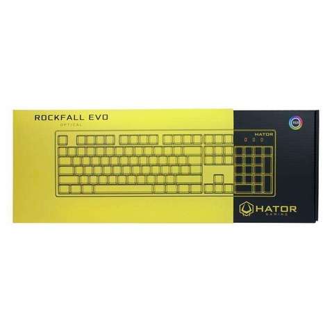 Клавіатура Hator Rockfall Evo Optical ENG/UKR/RUS (HTK-610) Black USB