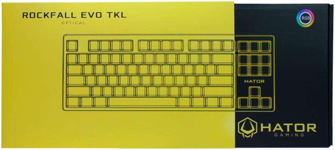 Клавіатура Hator Rockfall Evo TKL Optical ENG/UKR/RUS (HTK-631) White USB
