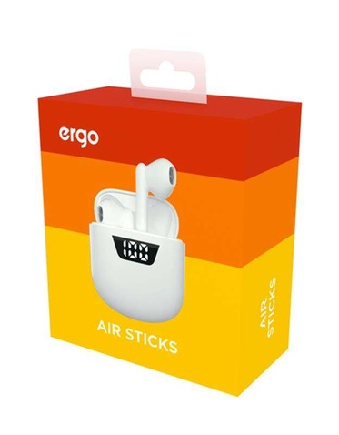 Bluetooth-гарнiтура  Ergo BS-720 Air Sticks White