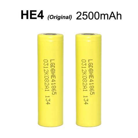 Акумулятор  18650 Li-Ion LG ICR18650HE4 (LG HE4), 2500mAh, 20A, 4.2/3.6/2.5V