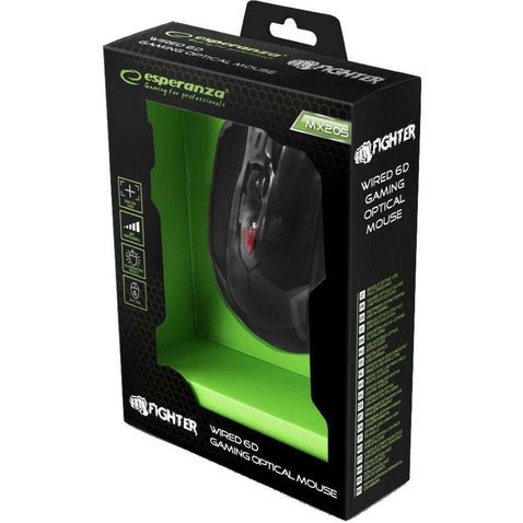 Миша Esperanza MX205 FIGHTER USB Red