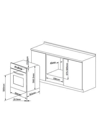 Духова шафа електрична PYRAMIDA F 68 M BL RUSTICO