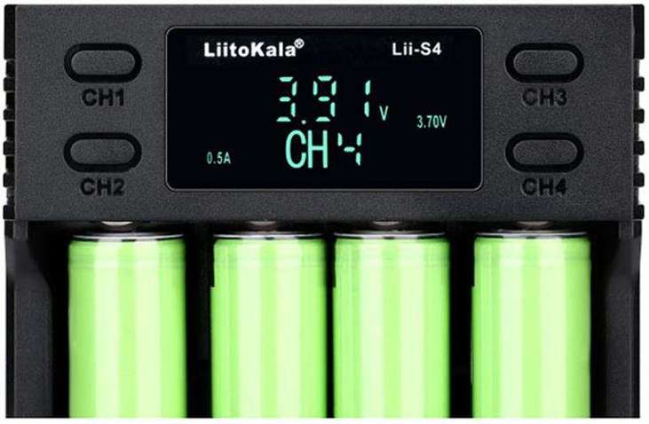 Зарядний пристрій для акумуляторів Liitokala Lii-S4
