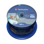 Диск Verbatim 25Gb 6x Cacke 50шт Wide Inkjet Printable SL Datalife (43812)