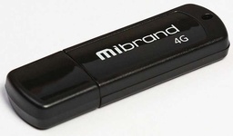 Флешка 4Gb USB 2.0 Mibrand Grizzly (MI2.0/GR4P3B) Black