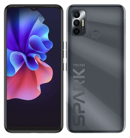 Смартфон TECNO Spark 7 (KF6n) 4/64Gb NFC Dual SIM Magnet Black 4895180766398