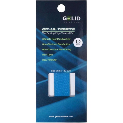 Термопрокладка  Gelid Solutions GP-Ultimate 120x20x1.0 mm (TP-GP04-R-B)