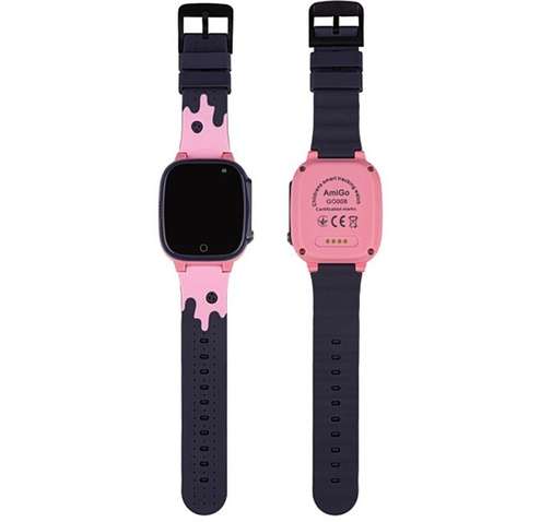Дитячий смарт-годинник  AmiGo GO008 Milky GPS WiFi Pink