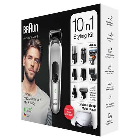 Тример  BRAUN MGK7220 в комплекті бритва Gillette Fusion ProGlide