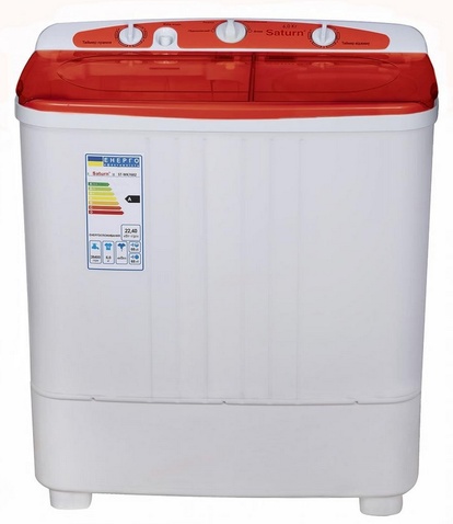 Пральна машина SATURN ST-WK7602 Напівавтомат Red