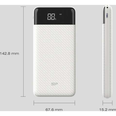 Зовнішній акумулятор (Power Bank) Silicon Power GP28 10000mAh White
