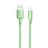 Кабель Lightning ColorWay USB-Lightning, soft silicone, 2.4А, 1м, Green (CW-CBUL042-GR)