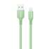 Кабель Lightning ColorWay USB-Lightning, soft silicone, 2.4А, 1м, Green (CW-CBUL042-GR)