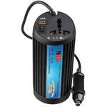 Автомобільний інвертор Porto 12V/220V 150W, USB, ионизатор, Black (MNY-150B)