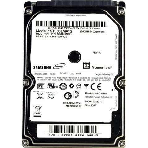 Жорсткий диск для ноутбука 2.5" 500GB Seagate (ST500LM012)