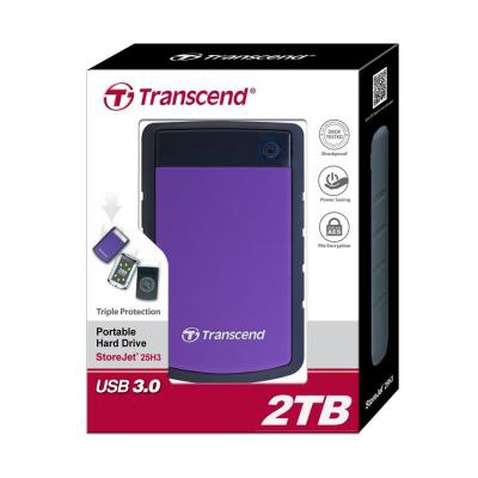 Зовнішній жорсткий диск 2.5" 2TB Transcend (TS2TSJ25H3P)