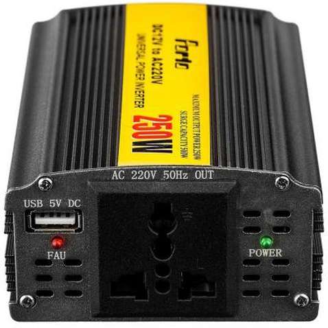 Автомобільний інвертор 12V/220V 250W, USB Porto (MND-250)