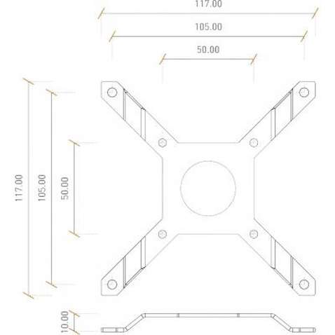 Кріплення для СВО Ekwb EK-UNI Holder DDC Spider (120mm FAN) (3830046997975)