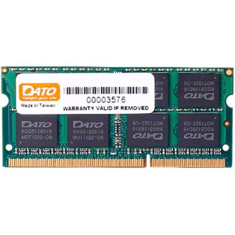 Модуль пам'яті для ноутбука SoDIMM DDR3 4GB 1600 MHz Dato (DT4G3DSDLD16)