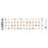 Наклейка на клавіатуру Grand-X 52 mini keys transparent protection Cyrillic orange (GXMPOW)