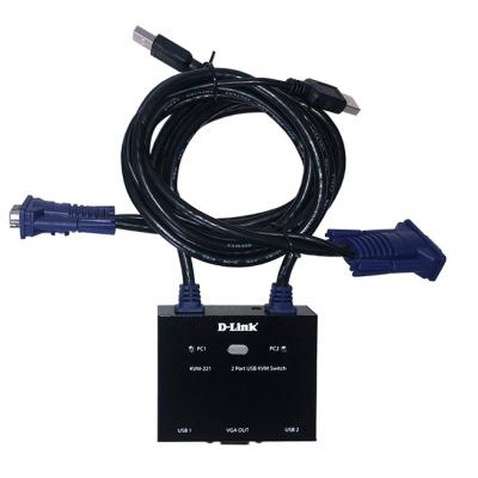 Комутатор KVM D-Link KVM-221