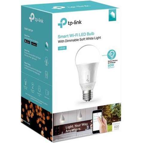 Розумна лампочка TP-Link Wi-Fi с регулировкой яркости, 8 Вт (LB100)