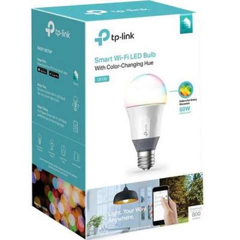Розумна лампочка TP-Link Wi-Fi с рег. яркости, циркадный режим, 11 Вт (LB130)